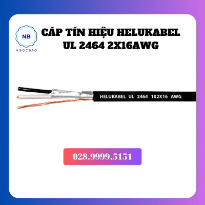 Cáp tín hiệu Helukabel UL 2464 2x16AWG