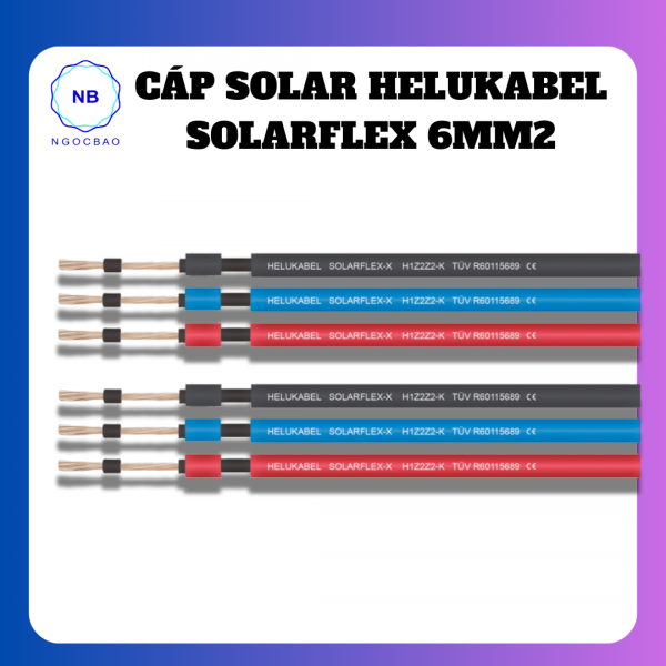Cáp solar Helukabel SolarFlex 6mm2