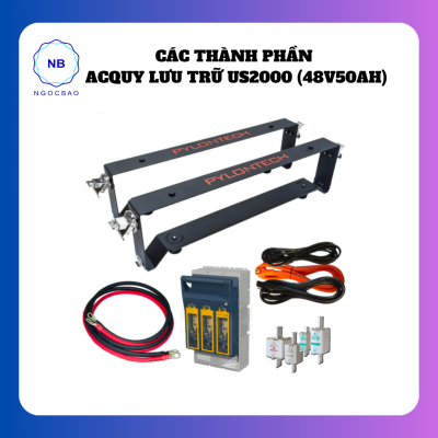 Các thành phần Acquy lưu trữ US2000 (48V50Ah)