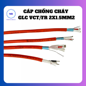 Cáp chống cháy GLC VCT/FR 2×1.5mm2